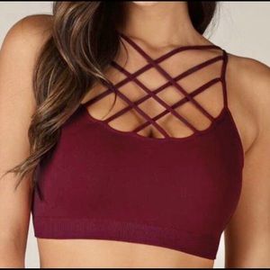 Wine Burgundy Padded Bralette